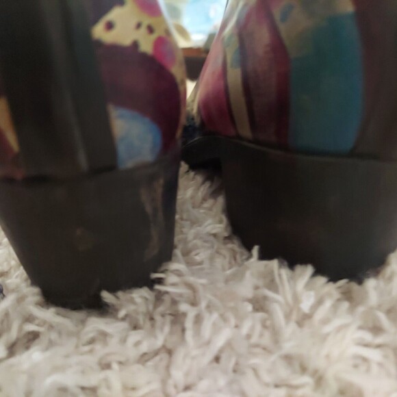 Funky Colorful Cowboy Rain Boots  Size 5 Pointed Toe EU 35 - Picture 12 of 16